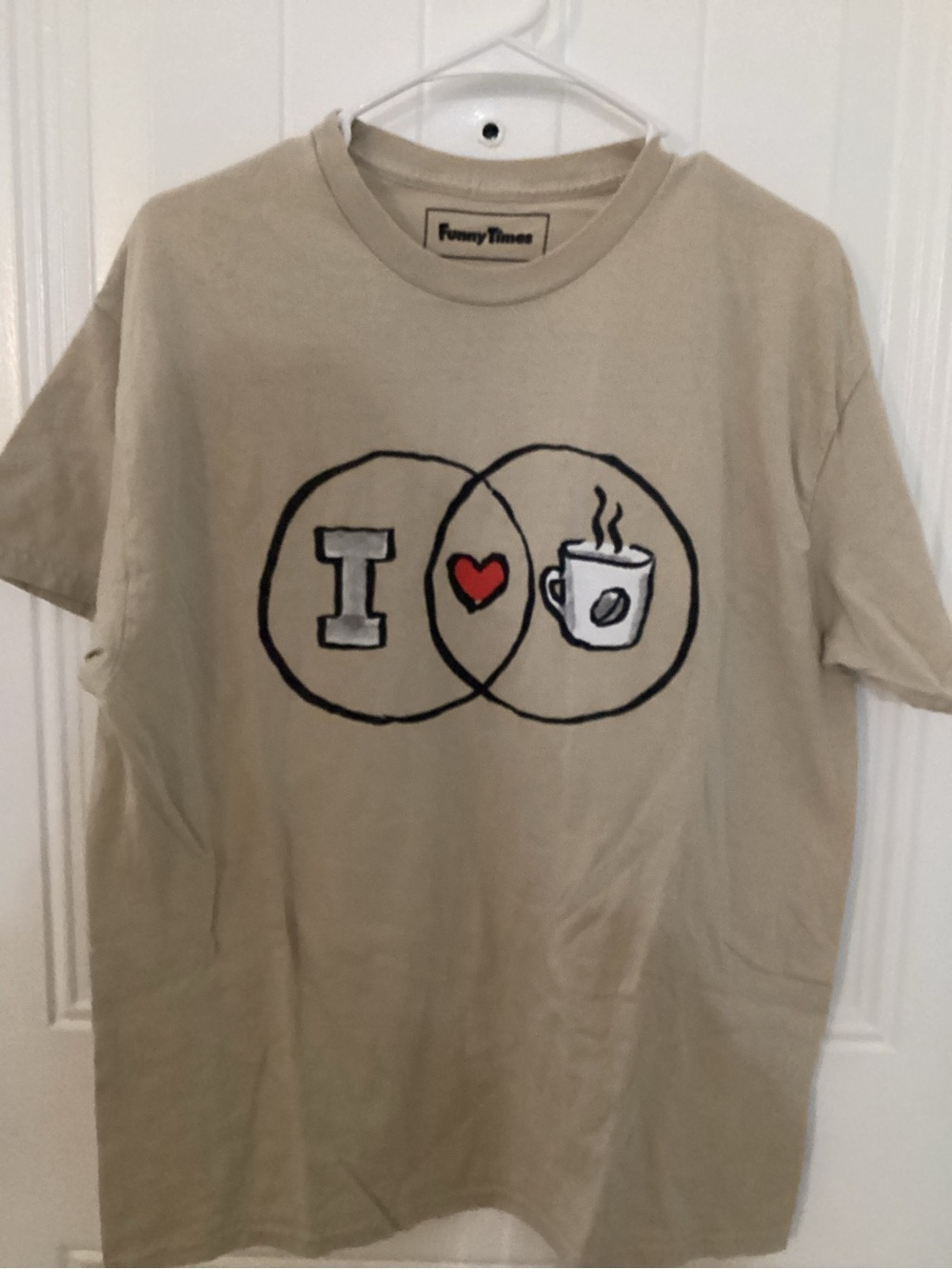 Beige 'I Heart Coffee' Graphic Tee - #love #coffee #funny